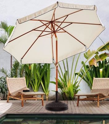 Logotipo personalizado Café ao ar livre Jardim Praia Patio Sombra com 3 níveis e luzes LED
