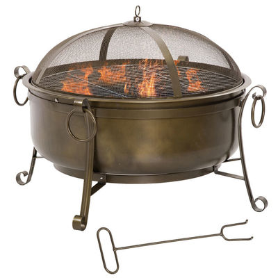 Jardim exterior pátio jardim fogão com carvão Grill BBQ e cobertura