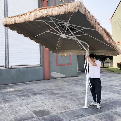 Jardim ao ar livre Praia Patio Pão pesado Sombra romana com guarda-chuva de alumínio