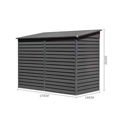 Garden Bike Shed AJUNION 9ft resistente aço Motorcycle armazenamento com fechadura