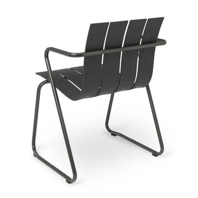 Metal Steel Garden Chair Set com Design Minimalista Poltrona de Madeira de Plástico da AJUNION
