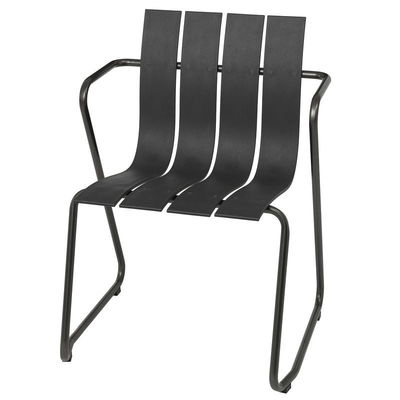 Metal Steel Garden Chair Set com Design Minimalista Poltrona de Madeira de Plástico da AJUNION