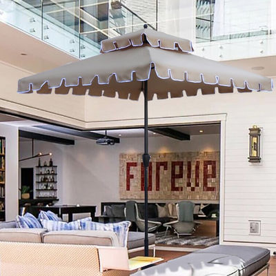 Restaurante ao ar livre jardim café pátio pátio guarda-sol de camada dupla para acampar