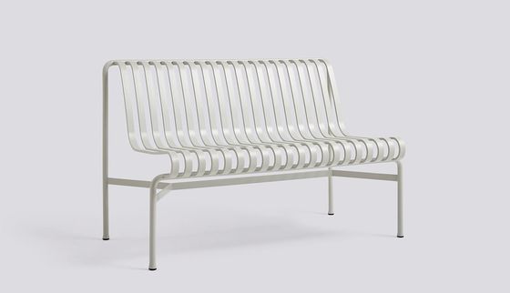 Banco de jardim com estrutura de aço e cadeira de salão para design exterior minimalista AJUNION