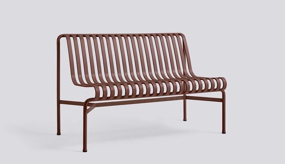 Banco de jardim com estrutura de aço e cadeira de salão para design exterior minimalista AJUNION