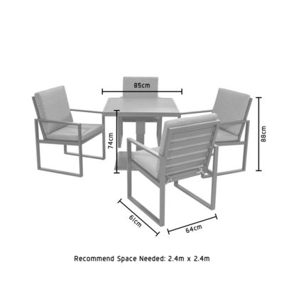 Mesa de jantar exterior com poltrona AJUNION