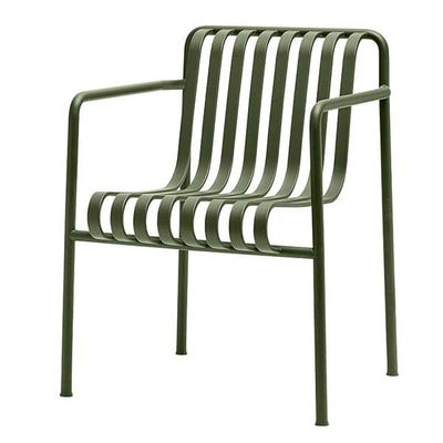 Transforme o seu espaço exterior com a poltrona de aço minimalista AJUNION W63 x D66 x H80cm