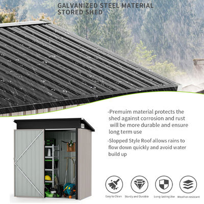 Pequeno Jardim Metal Aço Casa de armazenamento Área exterior pátio traseiro portavel Waterproof Bike Shed