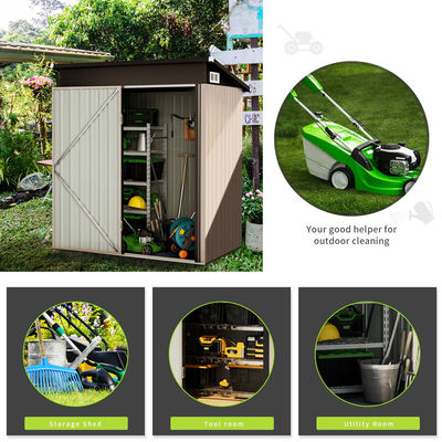 Pequeno Jardim Metal Aço Casa de armazenamento Área exterior pátio traseiro portavel Waterproof Bike Shed