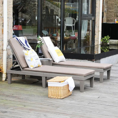 Modern Outdoor Beach Patio Hotel Sol Lounger Chair com almofada e design empilhável