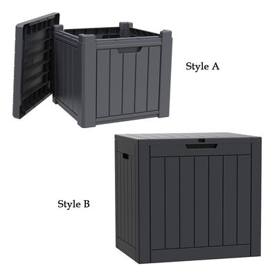 118L Logotipo personalizado Multifunção exterior Resina de plástico à prova d'água Container de armazenamento de ferramentas para acampamento e pátio