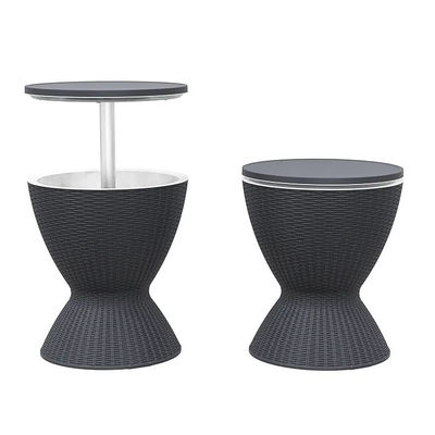 Versátil Ice Cooler Lift Top Table para Camping ao ar livre Picnic Beach Cafe Bistro Garden