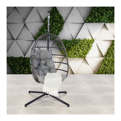 Quadro de aço W100xL95xH200cm Patio Garden Swing Hanging Chair para relaxamento ao ar livre