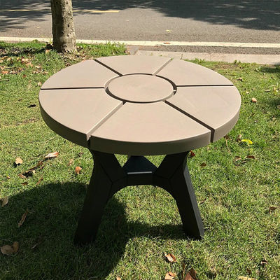 Conjunto de mesa e cadeira de madeira de plástico para pátio externo nórdico jardim varanda restaurante café