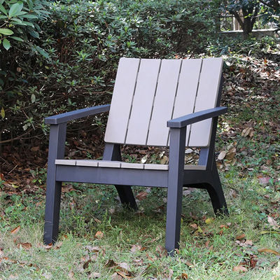 Conjunto de mesa e cadeira de madeira de plástico para pátio externo nórdico jardim varanda restaurante café