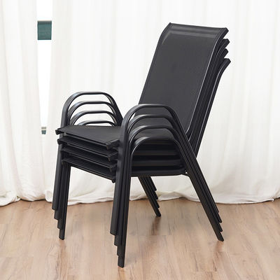 Mesa e cadeira de vidro de metal nórdico para pátio exterior jardim varanda restaurante café