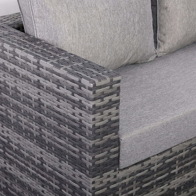 Sofá de esquina de design moderno com mesa ajustável L.265 X W.204 X H.66cm