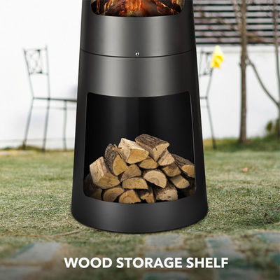 Patio externo jardim acampamento fogão com póquer ferro fundido lareira de carvão Chimenea