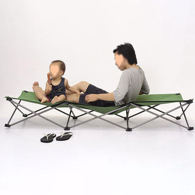 Cama de acampamento dobrável portátil ultraleve para adultos sem tecido metálico inflável