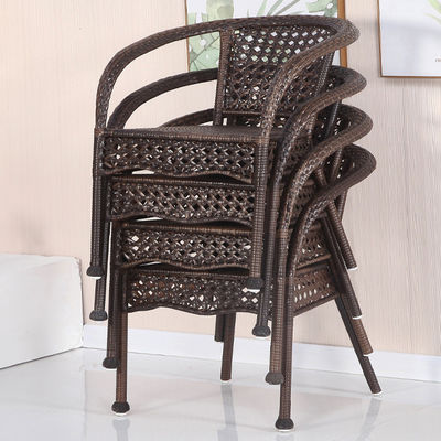 Café ao ar livre Patio Jardim Balcão Hotel Praia Armchair empilhável para lazer ao ar livre