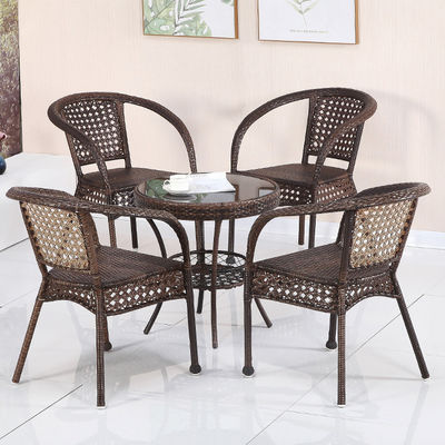 Café ao ar livre Patio Jardim Balcão Hotel Praia Armchair empilhável para lazer ao ar livre