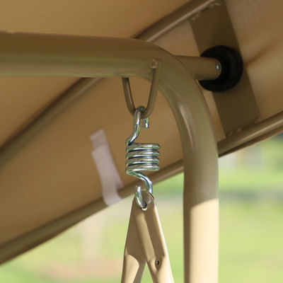 Moderno Design AJUNION 3 lugares Estrutura de metal exterior Patio Balanços Sofá Swing Cama Cadeira