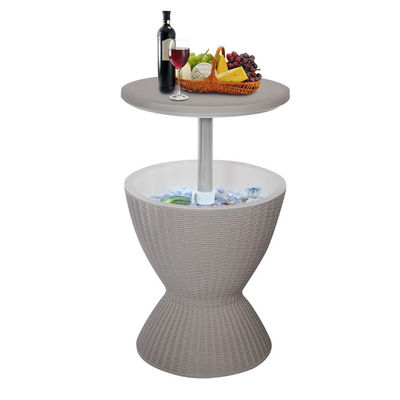 48.5*48.5*57.5cm Logotipo personalizado Ice Cooler Lift Top Café Vinho Tabela de cerveja para acampamento ao ar livre
