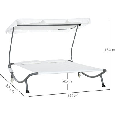 Maçã de estrutura de aço ajustável para relaxar e relaxar à beira da piscina