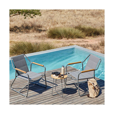 Transforme o seu espaço ao ar livre com o conjunto de lounge e cadeira de jardim de alumínio AJUNION