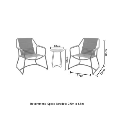 Transforme o seu espaço ao ar livre com o conjunto de lounge e cadeira de jardim de alumínio AJUNION