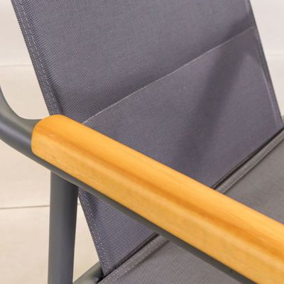 Transforme o seu espaço ao ar livre com o conjunto de lounge e cadeira de jardim de alumínio AJUNION