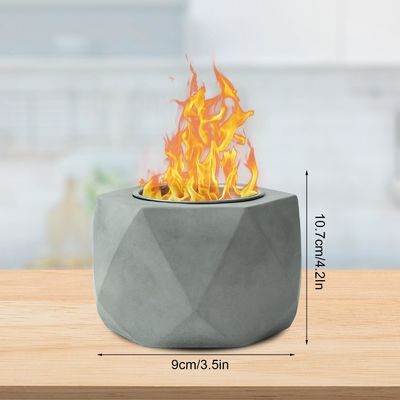 Pounds AJUNION portátil Mini Concreto Poço de Fogo Tabletop álcool queima Poço de Fogo Bowl