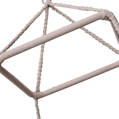 AJUNIÃO Macrame hamaca cadeira balançante pendente quadro de metal corda de algodão correio embalagem Y