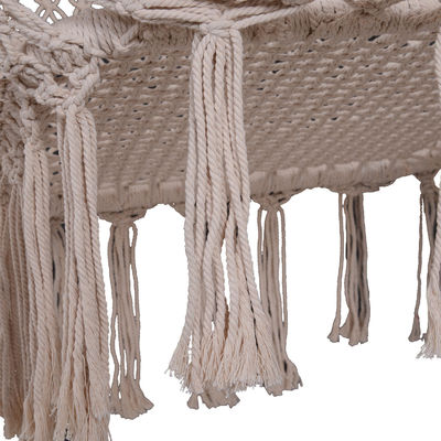 AJUNIÃO Macrame hamaca cadeira balançante pendente quadro de metal corda de algodão correio embalagem Y