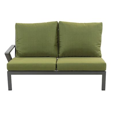 AJUNION Quadro de Alumínio Sofá de Esquina Exterior Set Lounge Set Mobiliário de Jardim Seccional