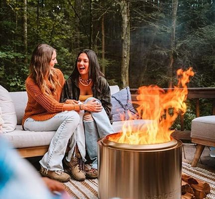 Aço inoxidável portátil de cor personalizada fogão de campo ao ar livre fogão de madeira