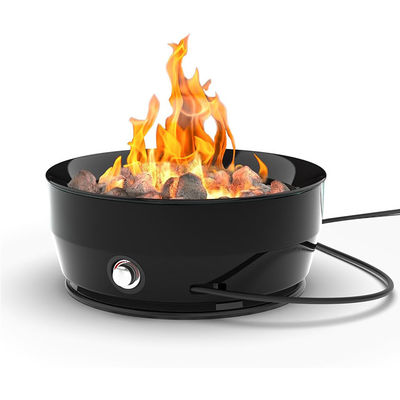 Fogo de gás sem fumo, redondo, de 24,2"D x 24,2"W x 11,1"H 60000 BTU para acampamento ao ar livre
