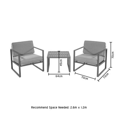 Conjunto de móveis de pátio para jardim ao ar livre