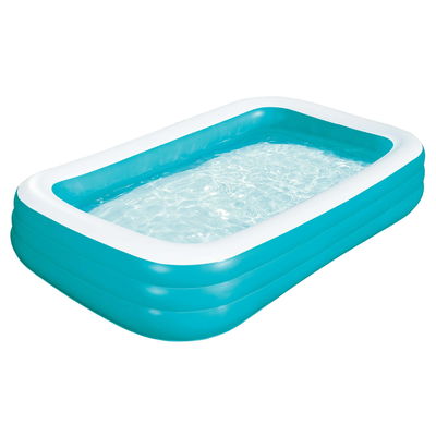 Divertimento familiar garantido com a piscina inflável AJUNION de 10 pés e 2 encosto de costas com almofada de ar