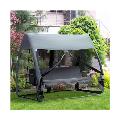 Transforme o seu espaço exterior com uma cadeira balançante de 3 lugares cama em rede da AJUNION
