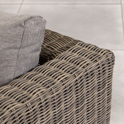 Mobiliário de exterior AJUNION Modern Garden Set PE Rattan Patio Mobiliário Round Wicker Set