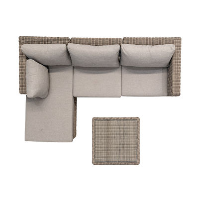 Mobiliário de exterior AJUNION Modern Garden Set PE Rattan Patio Mobiliário Round Wicker Set