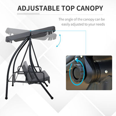 Melhore o seu pátio com o AJUNION 3 lugares Swing Garden Hammock Chair 30kg Weight Limit