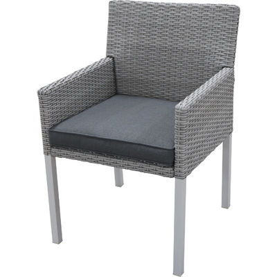 Embalagem de correio Y 7 peças Mobiliário de jardim Mesa e cadeiras Conjunto com Wicker Rattan PE