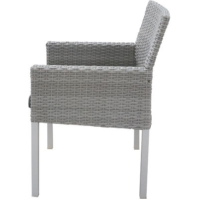 Embalagem de correio Y 7 peças Mobiliário de jardim Mesa e cadeiras Conjunto com Wicker Rattan PE
