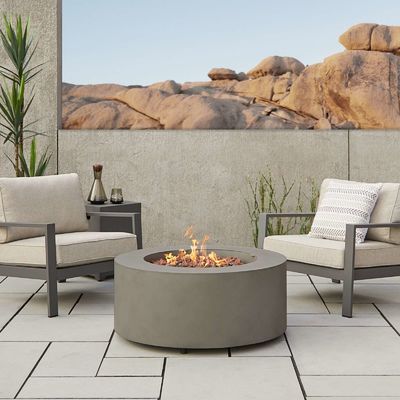 Mesa de fogão de gás de propano exterior com tamanho de 36 "L x 36" W x 15 "H e design sem fumaça