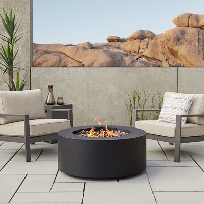 Mesa de fogão de gás de propano exterior com tamanho de 36 "L x 36" W x 15 "H e design sem fumaça