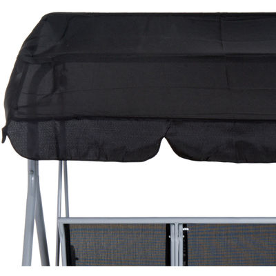170W x 153H cm Cadeira de balanço de metal ao ar livre Banco de jardim Cadeira de hamaca pendurada Balanço de varanda