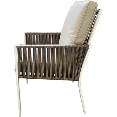Modern Outdoor Table and Chairs Set for Restaurant Dining AJUNION Alumínio Dining