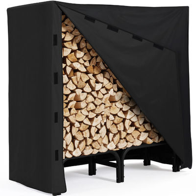 AJUNION Estante para armazenamento de lenha para armazenamento interno e externo W123 x D34 x H124,5cm